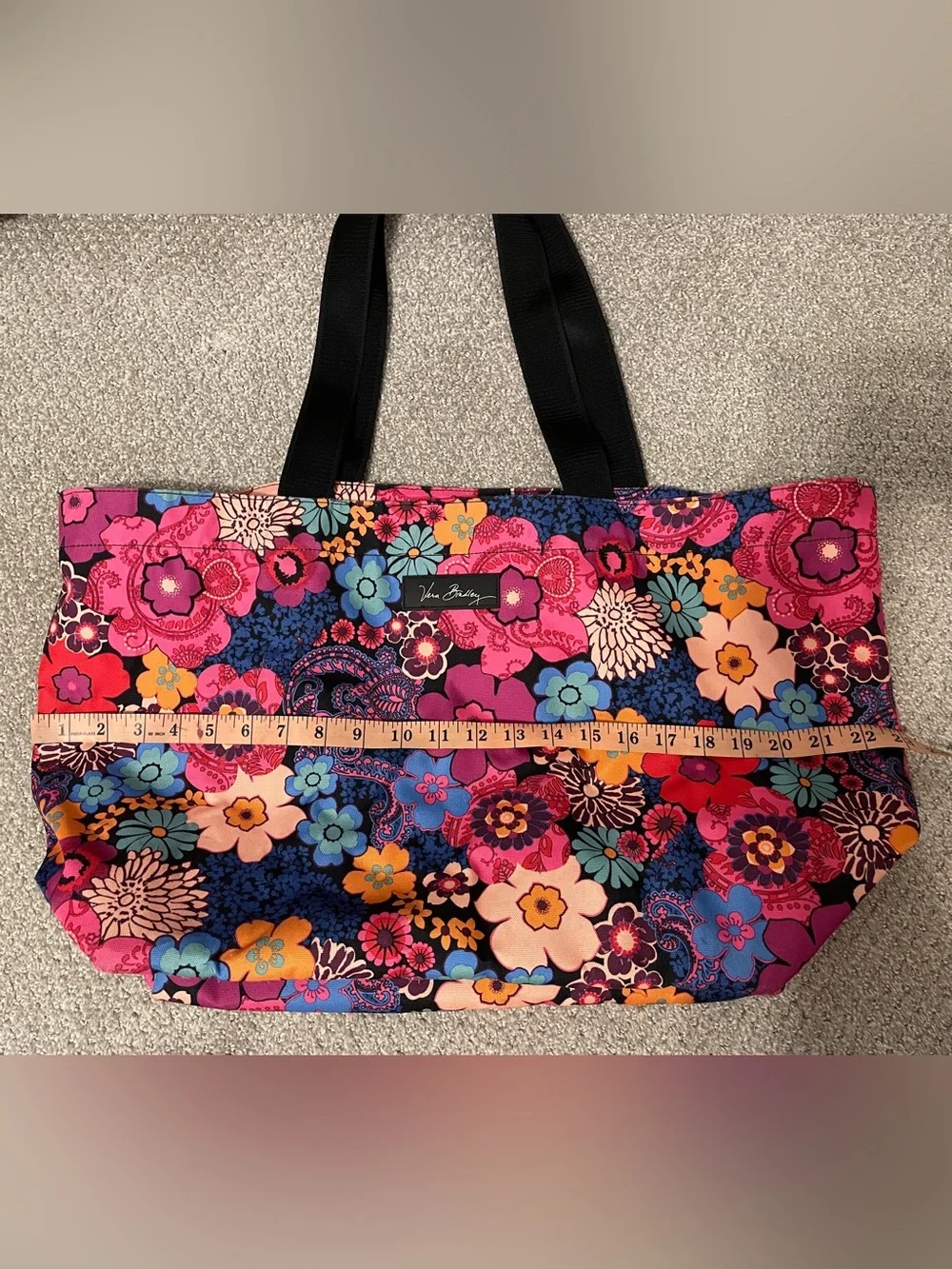 Vera Bradley Retired Floral Fiesta Large Tote